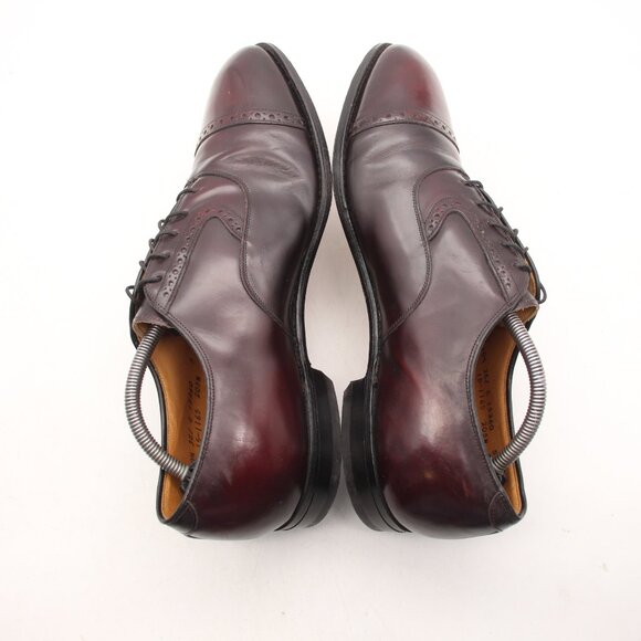 Johnston Murphy Heritage Burgundy Leather Men\'s Size 10.5 EEE Oxfords Made USA main image 4